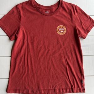VANS Rust Red Short Sleeve Logo Tee